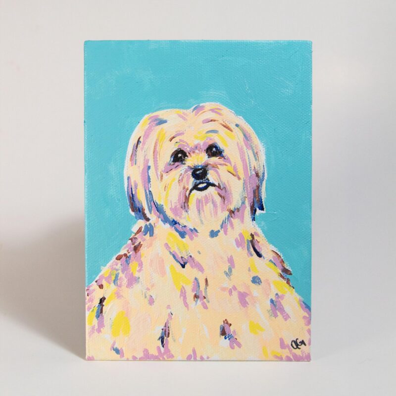 Acrylic Pet Portrait on Canvas - Image 2