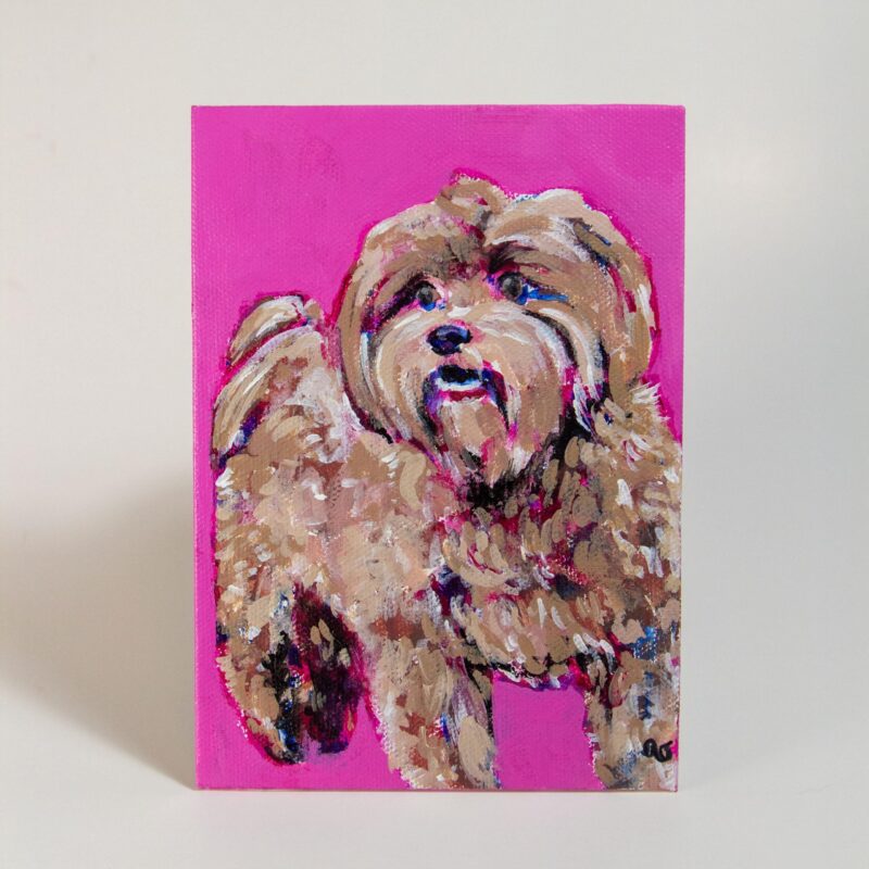 Acrylic Pet Portrait on Canvas - Image 8
