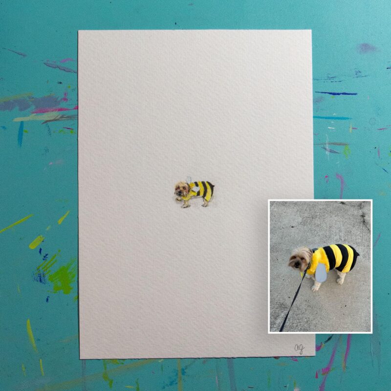 Tiny Pet Portrait, Mixed Media - Image 7