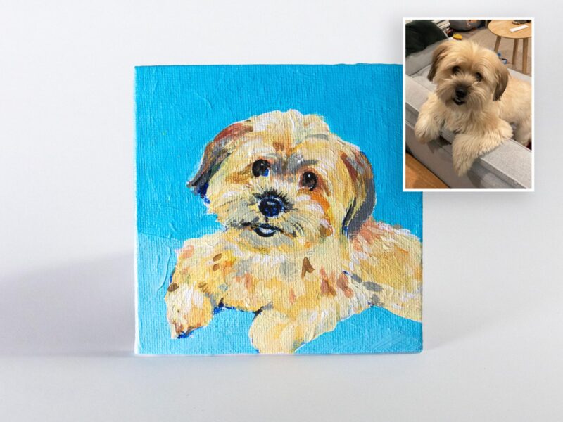 Mini Acrylic Pet Portrait - Image 2