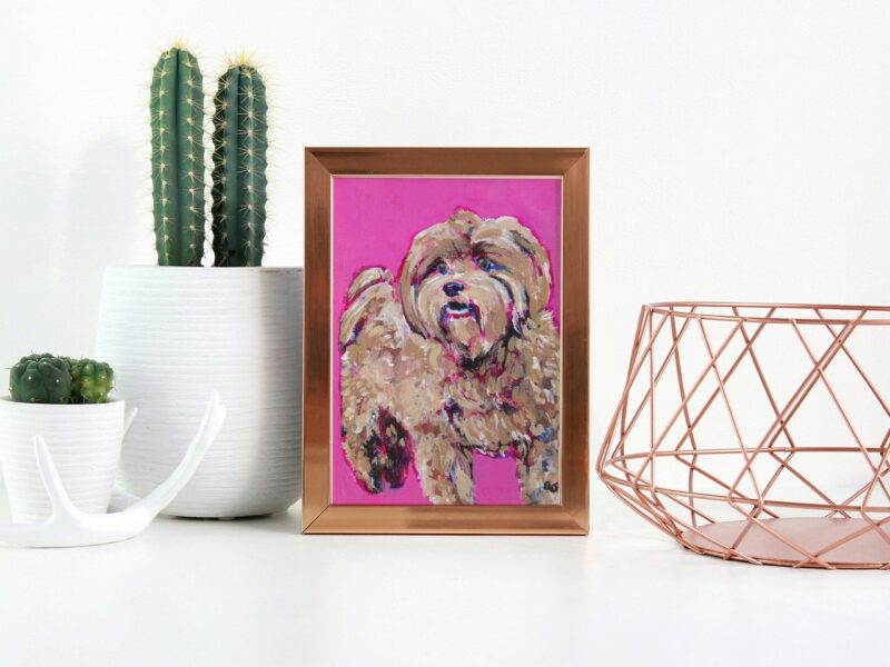 Acrylic Pet Portrait on Canvas - Image 7