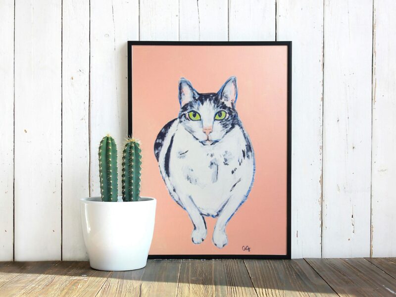 Acrylic Pet Portrait on Canvas - Image 3