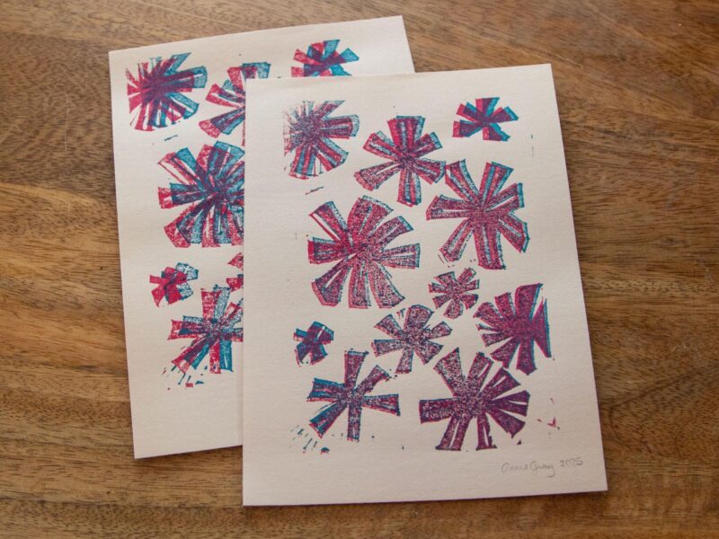 Floral Linocut Print