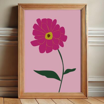 Zinnia Print