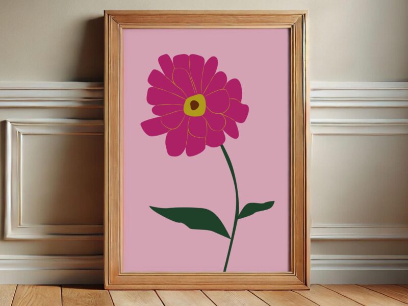 Zinnia Print
