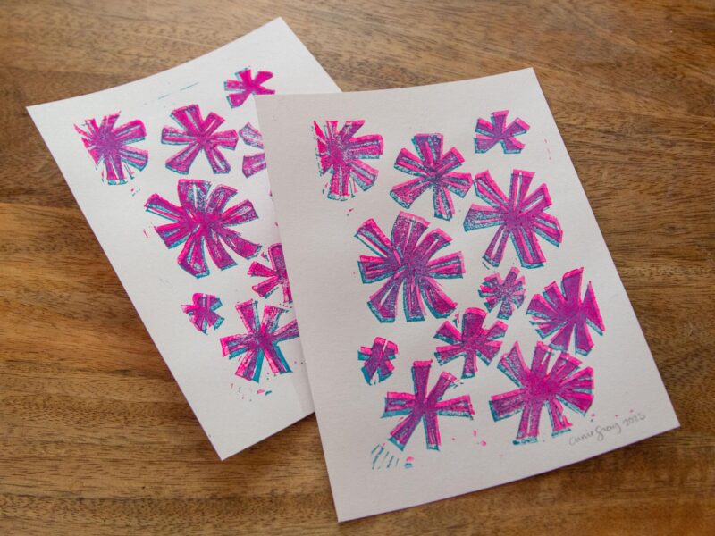 Floral Block Print