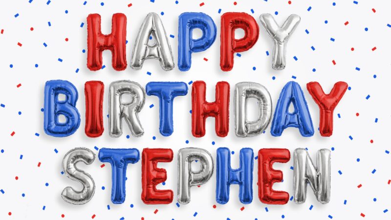 Samsung Frame TV Art | Personalized Happy Birthday TV Frame, Custom Balloon Letter Colors, Custom Art Birthday Party, Digital Download - Image 2