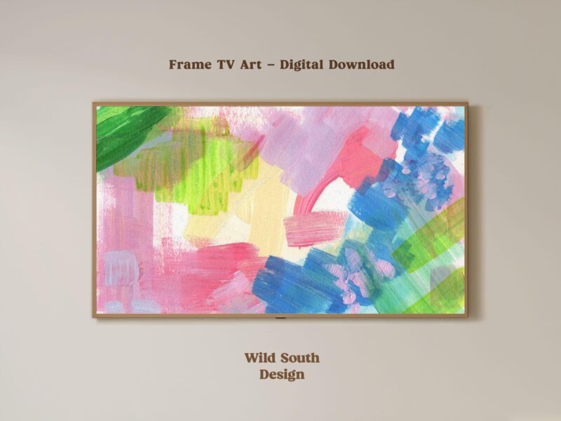 Frame TV Art Bundle, Set of 8 Digital Floral Backgrounds for Samsung Frame, Widescreen Display, Botanical Floral Wall Art Paintings - Image 5