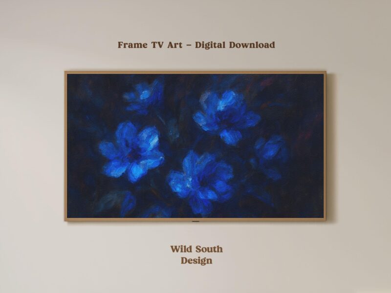Frame TV Art Bundle, Set of 8 Digital Floral Backgrounds for Samsung Frame, Widescreen Display, Botanical Floral Wall Art Paintings - Image 6