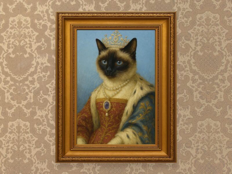 Royal Pet Portrait, Custom Pet Portrait, Dog Renaissance Painting, Cat Royalty Painting, Birthday Gift for Pet Lover - Image 2