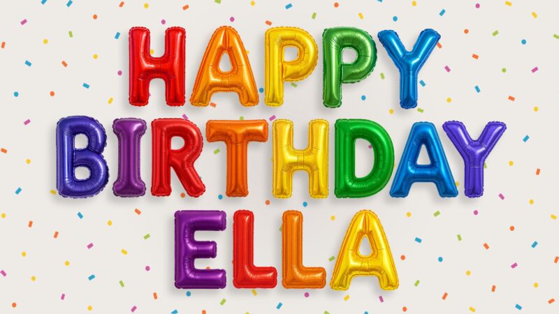 Samsung Frame TV Art | Personalized Happy Birthday TV Frame, Custom Balloon Letter Colors, Custom Art Birthday Party, Digital Download - Image 5