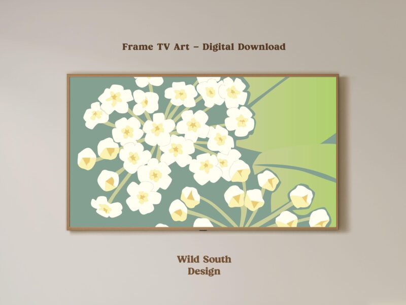 Frame TV Art Bundle, Set of 8 Digital Floral Backgrounds for Samsung Frame, Widescreen Display, Botanical Floral Wall Art Paintings - Image 4
