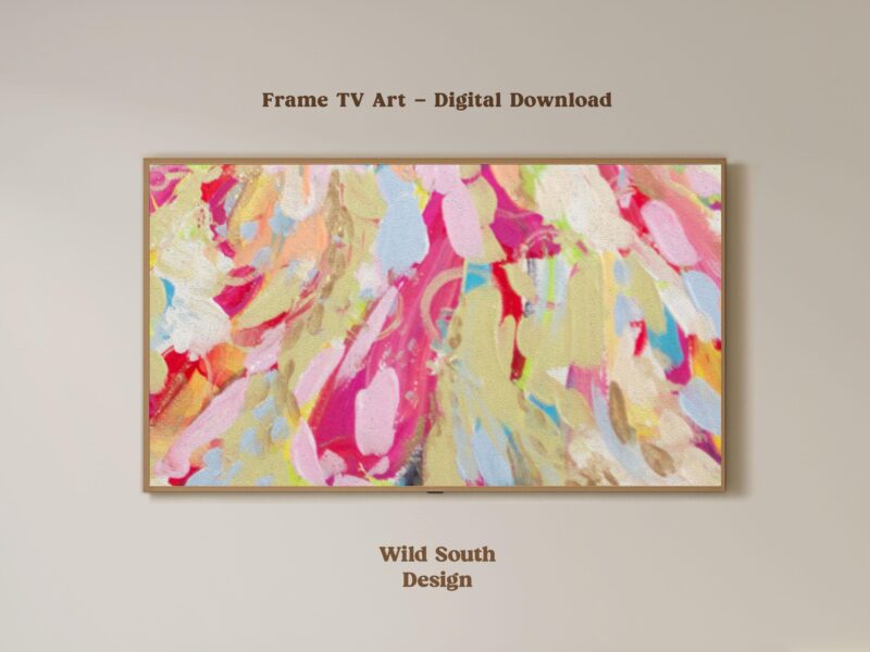 Frame TV Art Bundle, Set of 8 Digital Floral Backgrounds for Samsung Frame, Widescreen Display, Botanical Floral Wall Art Paintings - Image 9